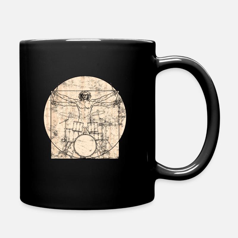 Drums - Full Colour Mug - black