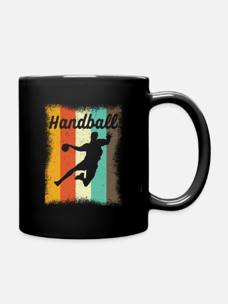 Handballtrainer Sport - Tasse einfarbig - Schwarz