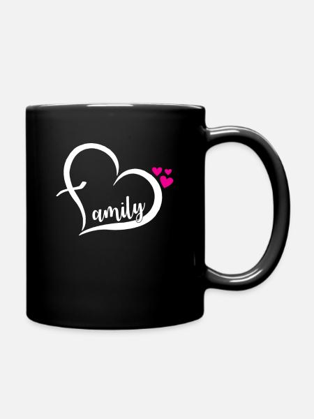 Cadeau de cohésion famille amour - Mug uni - noir