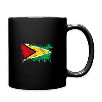 Drapeau de voyage Guyana Georgetown - Mug uni - noir - Droite