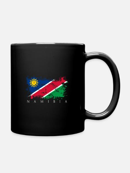 Namibia Afrika Fahne Flagge Volk Staat Stolz Land - Tasse einfarbig - Schwarz