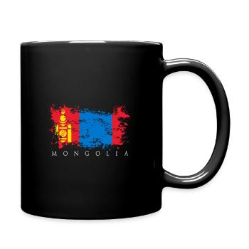 Mongolie Mongolie Asie drapeau pays drapeau - Mug uni - noir - Droite