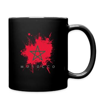 Morocco Morocco Africa flag flag state people pride - Full Colour Mug - black - Right