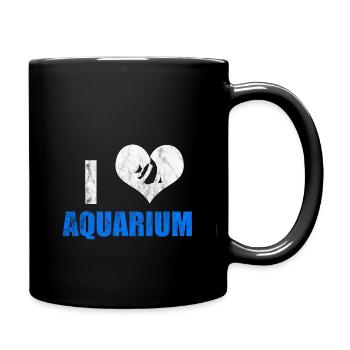 Addict d'aquarium - Mug uni - noir - Droite