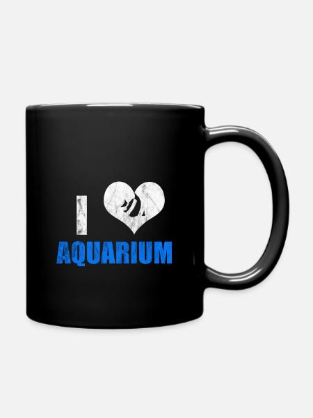 Aquarium Süchtiger - Tasse einfarbig - Schwarz