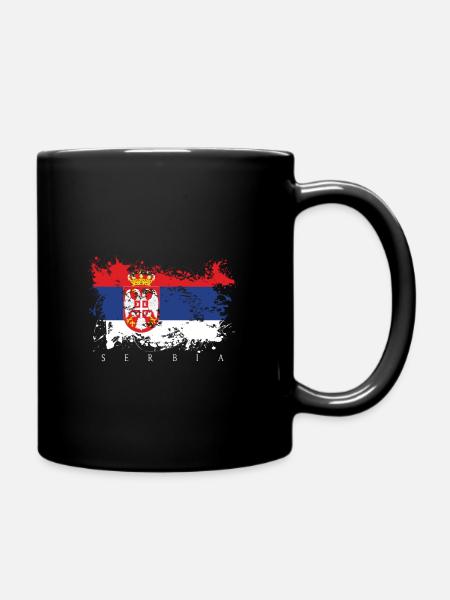 Serbie drapeau de la serbie drapeau pays personnes fierté - Mug uni - noir