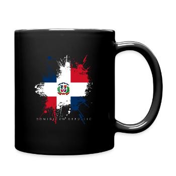Drapeau de la République dominicaine Drapeau des Caraïbes Cool - Mug uni - noir - Droite