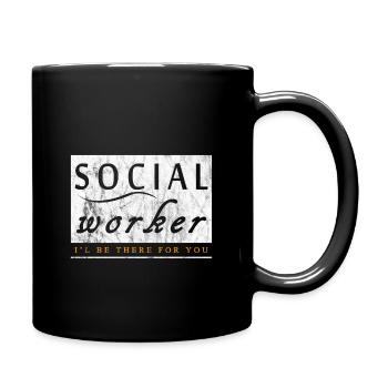 Soziale Arbeit Liebe - Tasse einfarbig - Schwarz - Rechts