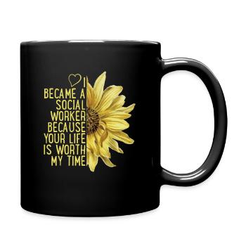 Social worker passion - Full Colour Mug - black - Right