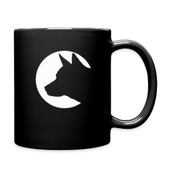 chiens aiment - Mug uni - noir - Droite