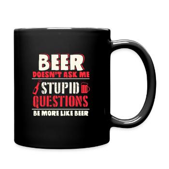 Beer beer drink beers gift - Full Colour Mug - black - Right