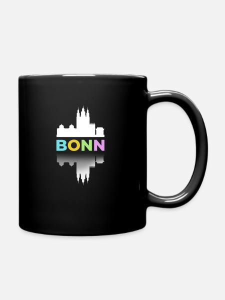 Bonn Bunt Wir sind mehr Deutsche Städte Großstadt - Tasse einfarbig - Schwarz