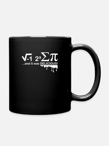 I Ate Some Pie - And It Was Delicious! - Full Colour Mug - black