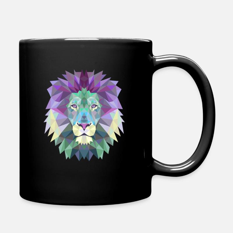 LÖWE POLYGON - Tasse einfarbig - Schwarz