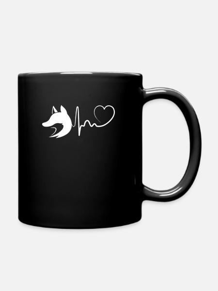 Fuchs - Tasse einfarbig - Schwarz