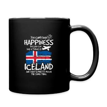 Iceland - Full Colour Mug - black - Right