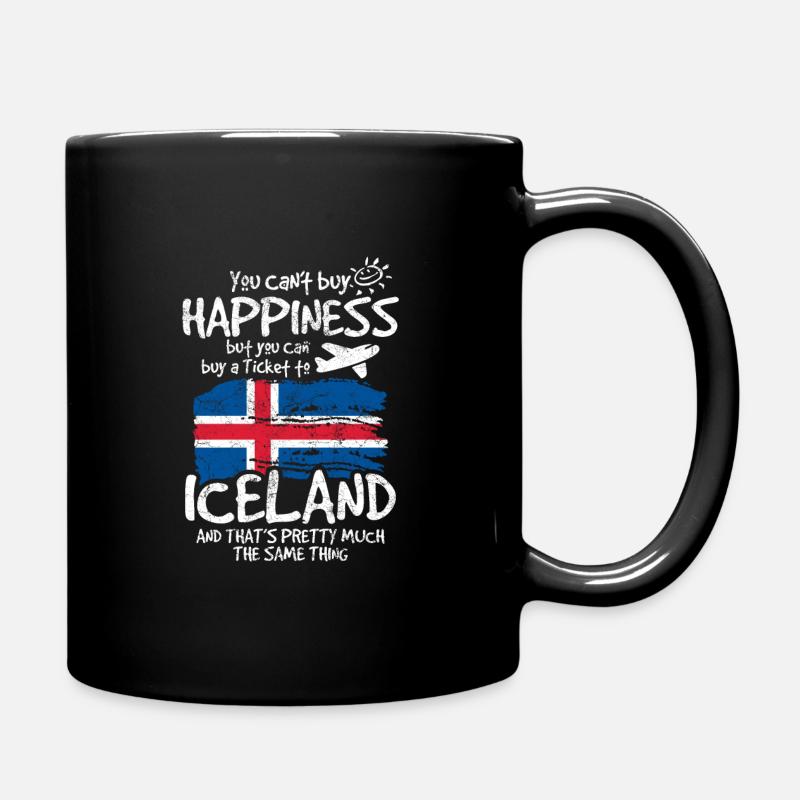 Iceland - Full Colour Mug - black