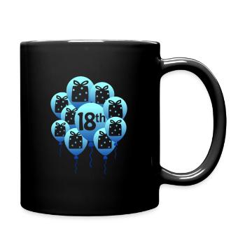 18th birthday - Full Colour Mug - black - Right