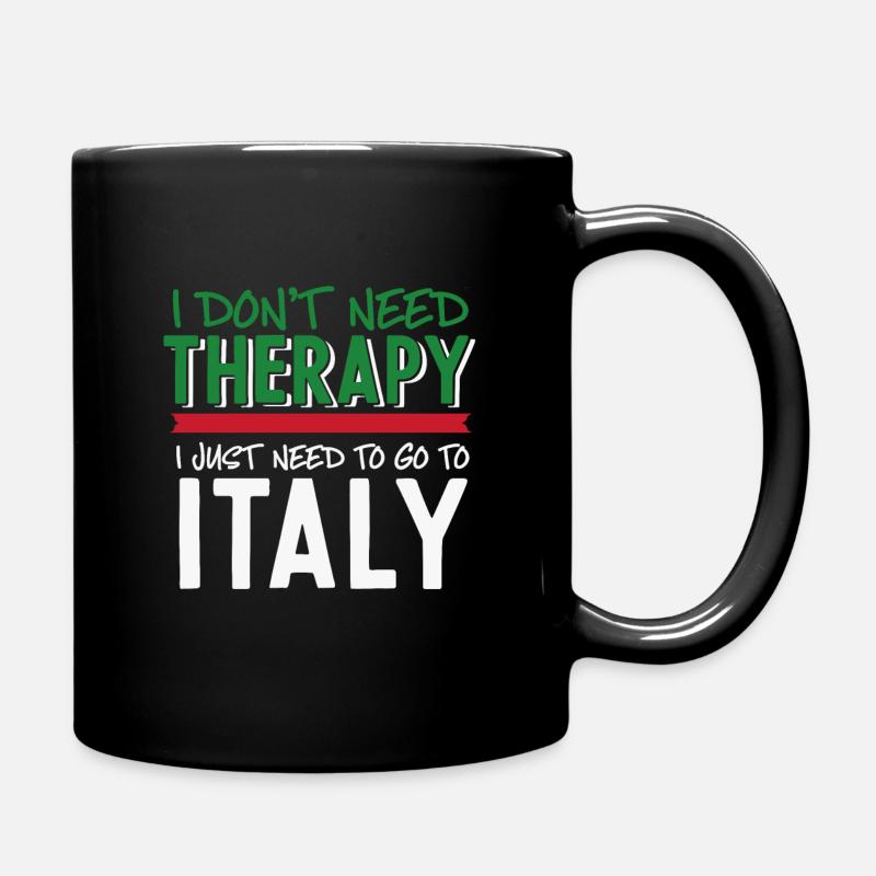 Italien - Tasse einfarbig - Schwarz