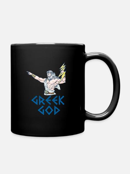 Greek god gift Greece - Full Colour Mug - black