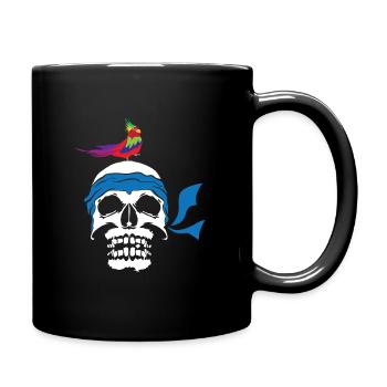 Pirat - Tasse einfarbig - Schwarz - Rechts