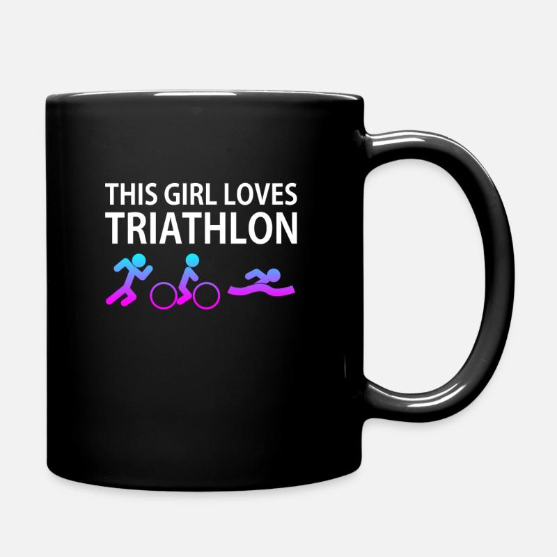 Triathlon Triathlete Funny Gift Gift Idea - Full Colour Mug - black