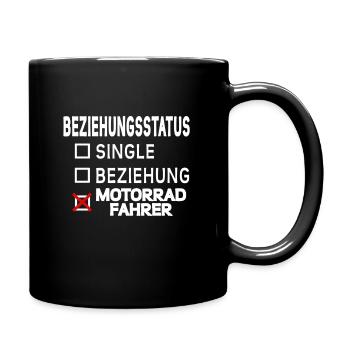 motocycliste - Mug uni - noir - Droite