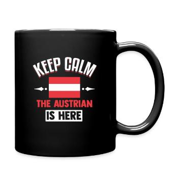 Autriche - Mug uni - noir - Droite