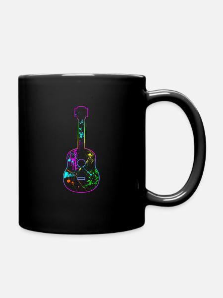 guitar - Full Colour Mug - black
