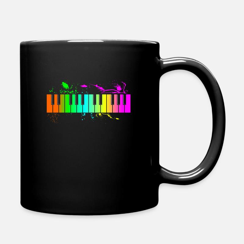 piano - Mug uni - noir