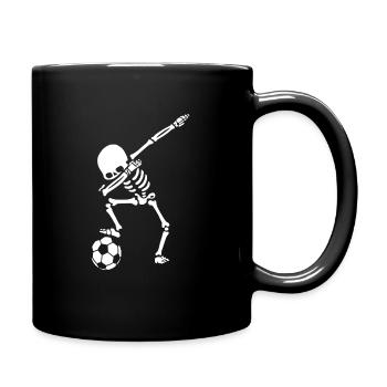 Fußball - Tasse einfarbig - Schwarz - Rechts