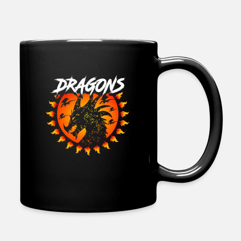 Drache - Tasse einfarbig - Schwarz