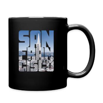 San Francisco California USA - Full Colour Mug - black - Right