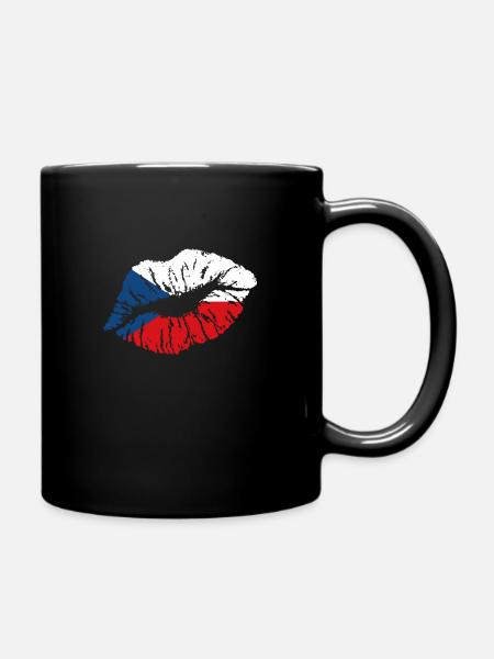 Tschechien - Tasse einfarbig - Schwarz
