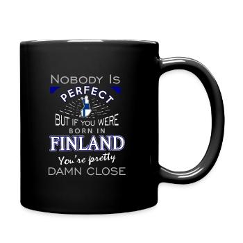 Finlande Finlande Idée cadeau - Mug uni - noir - Droite
