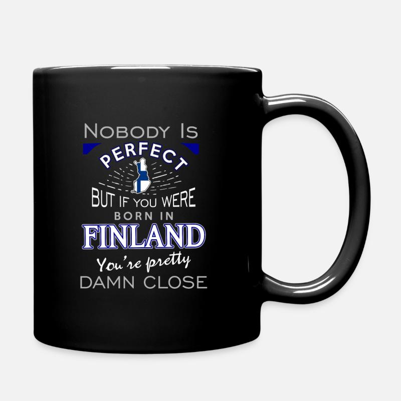 Finnland Finland Geschenk Geschenkidee - Tasse einfarbig - Schwarz