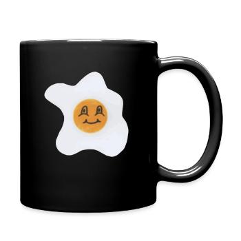 Œuf heureux - Mug uni - noir - Droite