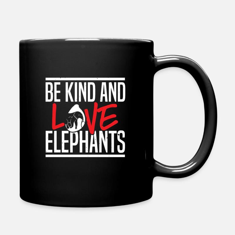 éléphant - Mug uni - noir