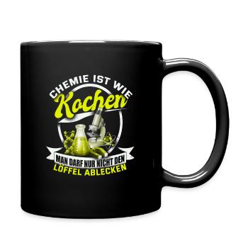 Chemie - Tasse einfarbig - Schwarz - Rechts