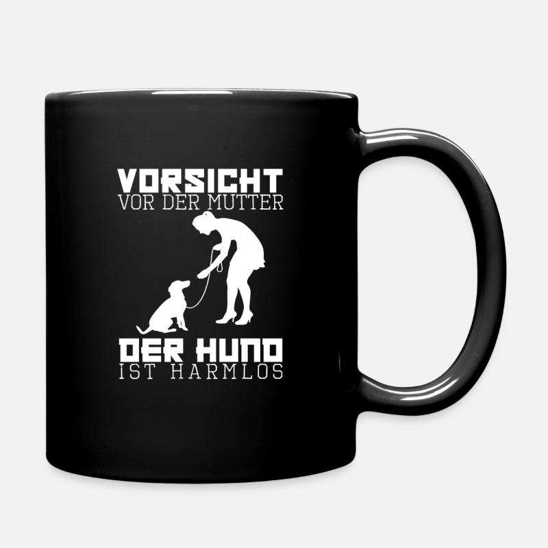 Hund Hündchen Hunde Geschenk Geschenkidee - Tasse einfarbig - Schwarz
