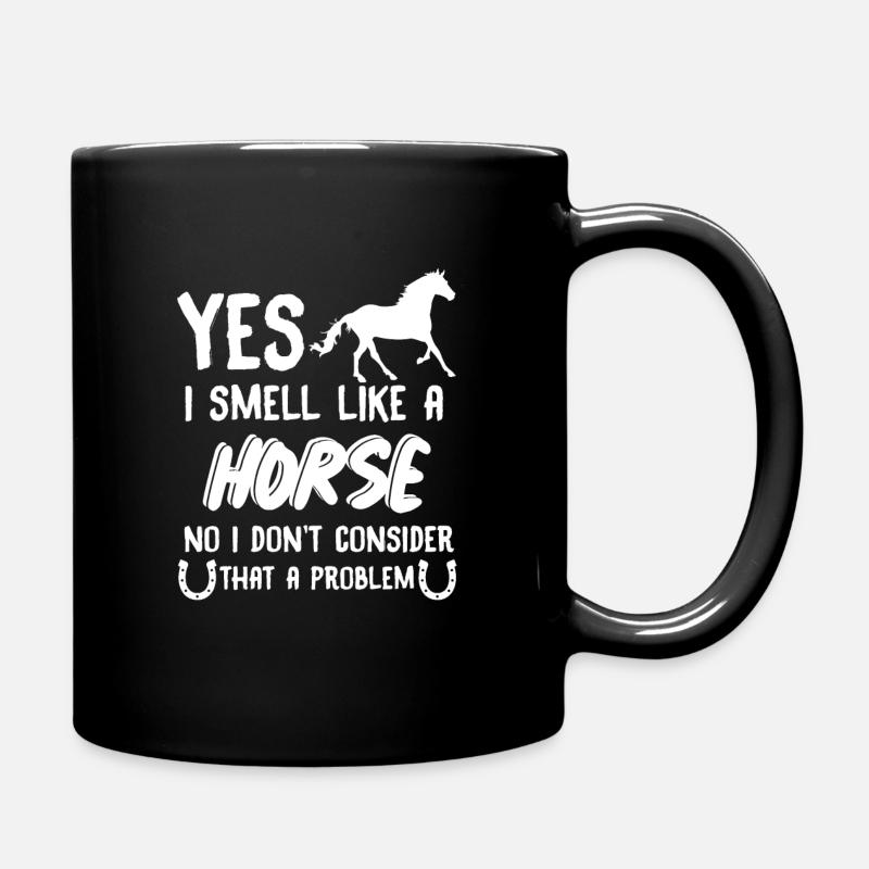 Pferd - Tasse einfarbig - Schwarz