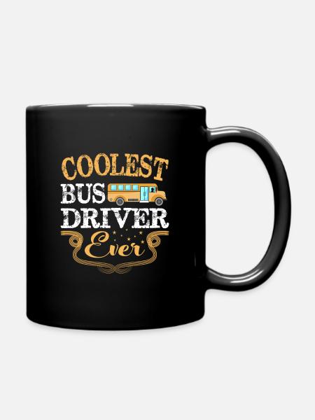 Busfahrer - Tasse einfarbig - Schwarz