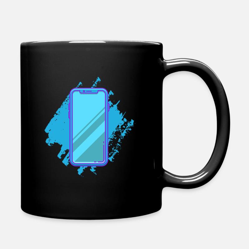 Smartphone, geschenk handy tablet telefon gaming - Tasse einfarbig - Schwarz