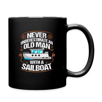 Schiffe - Tasse einfarbig - Schwarz - Rechts