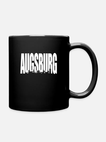 Augsburg - Tasse einfarbig - Schwarz