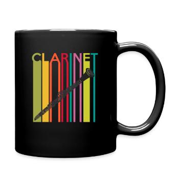 Klarinette - Tasse einfarbig - Schwarz - Rechts
