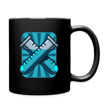Tubes à essai, laboratoire de chimie en cadeau - Mug uni - noir - Droite