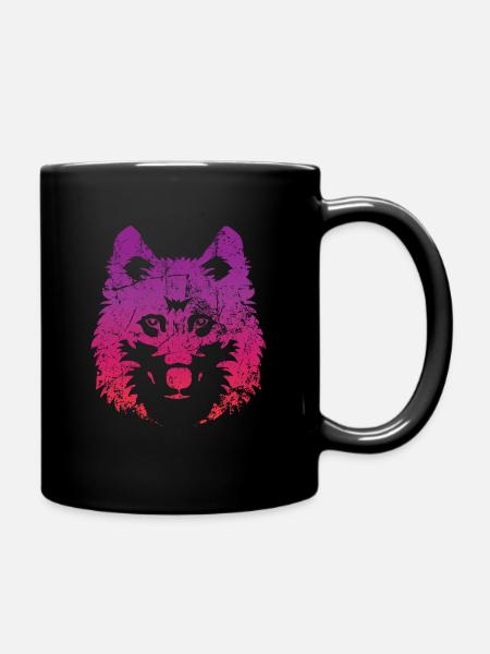 wolf - Full Colour Mug - black
