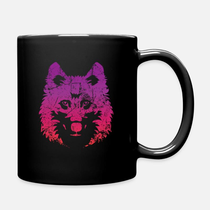 wolf - Full Colour Mug - black