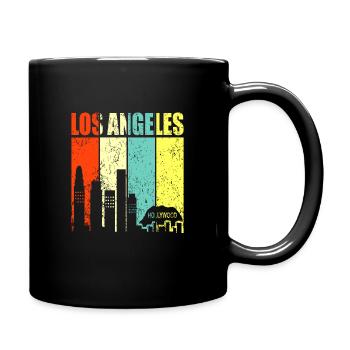 Los Angeles - Tasse einfarbig - Schwarz - Rechts
